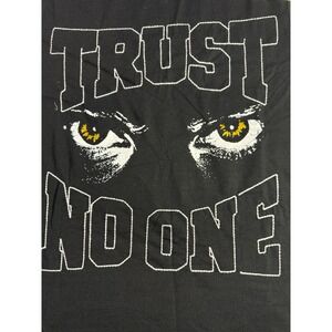 Reason Brand Trust No One Graphic Tee Black Mens Small Streetwear T-Shirt NWT